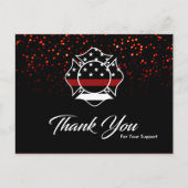 Feuerwehrmann Dankeschön Karte (Vorderseite)