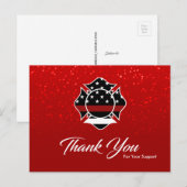 Feuerwehrmann Dankeschön Karte (Vorne/Hinten)