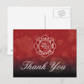 Feuerwehrmann Dankeschön Karte (Vorne/Hinten)