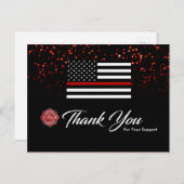 Feuerwehrmann Dankeschön Karte (Vorne/Hinten)