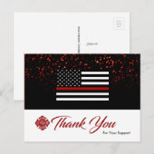 Feuerwehrmann Dankeschön Karte (Vorne/Hinten)