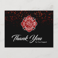 Feuerwehrmann Dankeschön Karte