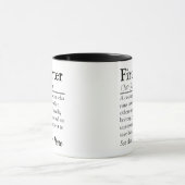 Feuerwehrmann-Definitions-Appreciation Tasse (Zentrum)