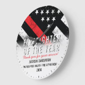 Feuerwehrmann des Jahres - Anerkennung von Feuerwe Große Wanduhr (Winkel)