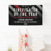 Feuerwehrmann des Jahres - Rote Linie der Mitarbei Banner (Insitu)