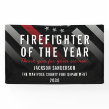 Feuerwehrmann des Jahres - Rote Linie der Mitarbei