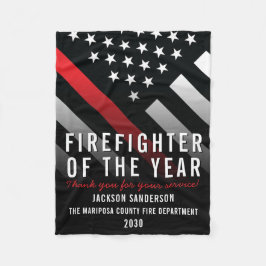 Feuerwehrmann des Jahres - Rote Linie der Mitarbei Fleecedecke