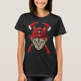 Feuerwehrmann Devon Rex Feuerwehr Jungen Kinder Fe T-Shirt