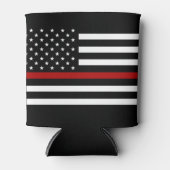 Feuerwehrmann Die rote Linie Flasche Cooler Dosenkühler (Vorderseite)