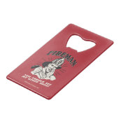 Feuerwehrmann: Du solltest mein anderes Haus sehen Geldbeutel Flaschenöffner (Vorderseite Schrägansicht)