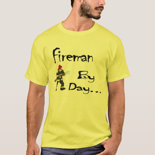 Feuerwehrmann durch Tages… Shirt (Vorderseite)