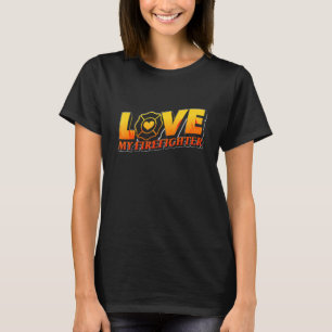 Feuerwehrmann-Ehefrau Fireman Liebe Mein Feuerwehr T-Shirt