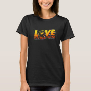 Feuerwehrmann-Ehefrau Fireman Liebe Mein Feuerwehr T-Shirt