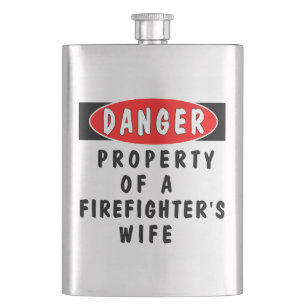 Feuerwehrmann-Ehefrau Flachmann