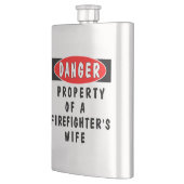 Feuerwehrmann-Ehefrau Flachmann (Links)