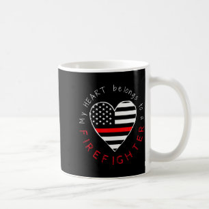 Feuerwehrmann-Ehefrau Freundin - Dünne rote Linie  Kaffeetasse