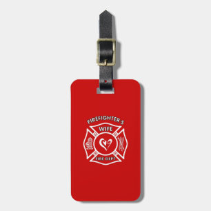 Feuerwehrmann-Ehefrau Gepäckanhänger