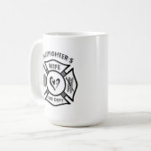 Feuerwehrmann-Ehefrau Kaffeetasse (Vorderseite Links)