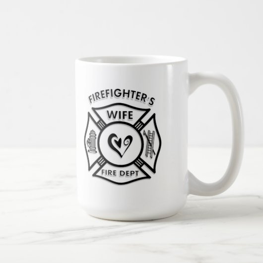 Feuerwehrmann-Ehefrau Kaffeetasse (Rechts)