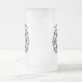 Feuerwehrmann-Ehefrau Mattglas Bierglas (Mittel)