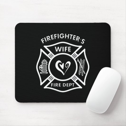Feuerwehrmann-Ehefrau Mousepad (Mit Mouse)