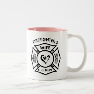 Feuerwehrmann-Ehefrau Zweifarbige Tasse