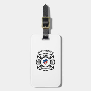Feuerwehrmann-Ehefrauen USA Gepäckanhänger