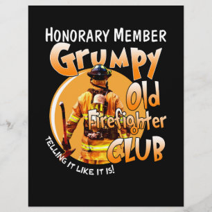 Feuerwehrmann Ehrenmitglied Grumpy Firefighter Flyer