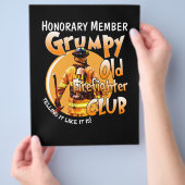 Feuerwehrmann | Ehrenmitglied Grumpy Firefighter Flyer (Hand)