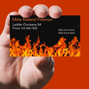 Feuerwehrmann Einfaches Design Visitenkarte