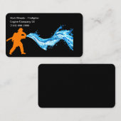 Feuerwehrmann Einfaches Feuer Visitenkarte (Vorne/Hinten)