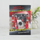 Feuerwehrmann Einladung (Stehend Vorderseite)