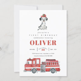 Feuerwehrmann Einladung zur Geburtstagspartei