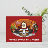 Feuerwehrmann - Einladungen (Stehend Vorderseite)