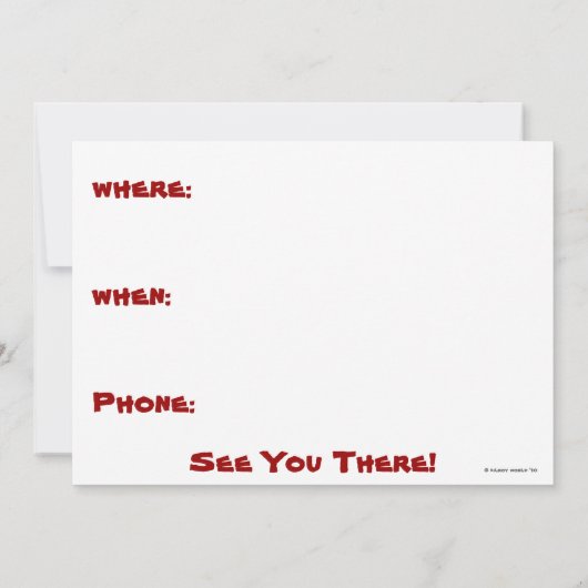 Feuerwehrmann - Einladungen (Rückseite)