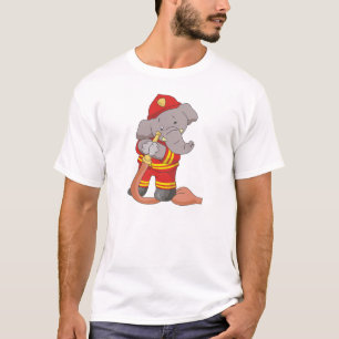 Feuerwehrmann-Elefant-T-Shirts und Geschenke T-Shirt