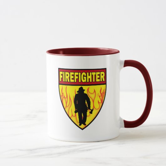 FEUERWEHRMANN-EMBLEM TASSE (Rechts)