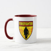 FEUERWEHRMANN-EMBLEM TASSE (Links)