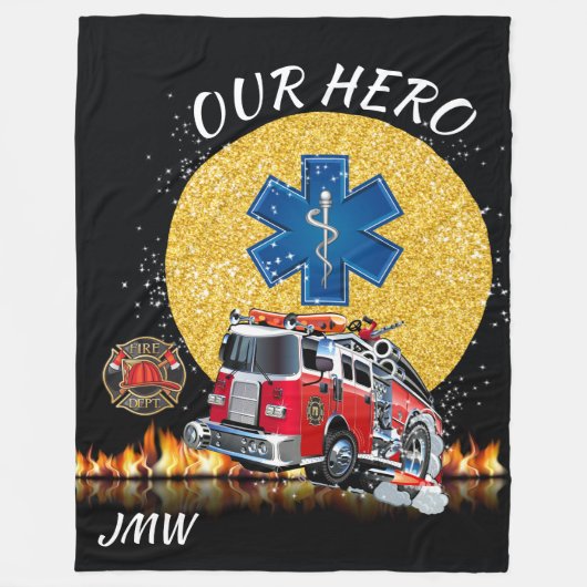 Feuerwehrmann - EMS Fleece Blanket (Vorderseite)
