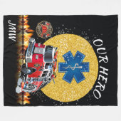 Feuerwehrmann - EMS Fleece Blanket (Vorderseite (Horizontal))