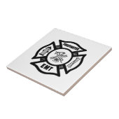 Feuerwehrmann EMT Fliese (Seite)