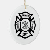 Feuerwehrmann EMT Keramik Ornament (Rechts)