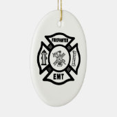 Feuerwehrmann EMT Keramikornament (Rechts)