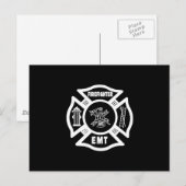 Feuerwehrmann EMT Postkarte (Vorne/Hinten)