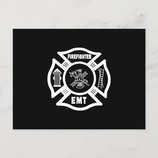 Feuerwehrmann EMT Postkarte (Vorderseite)