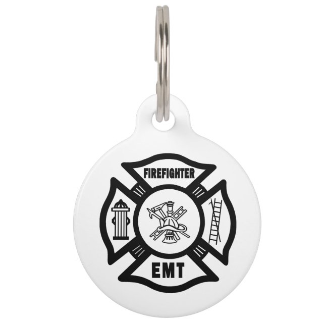 Feuerwehrmann EMT Tiermarke (Vorderseite)