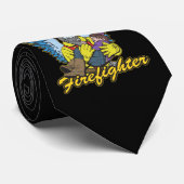 Feuerwehrmann-Engel Krawatte (Gerollt)