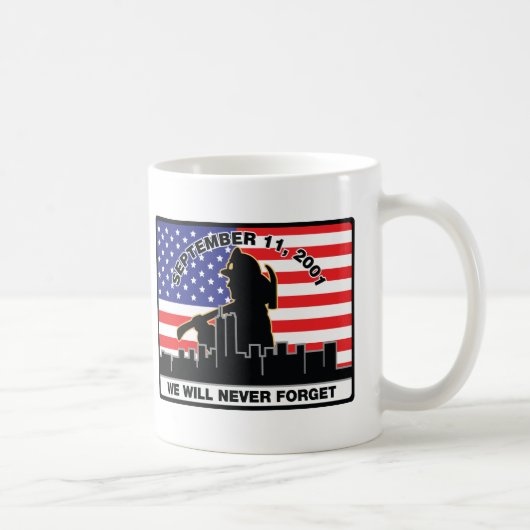 Feuerwehrmann-Entwurf der Vorlagen-9/11 Kaffeetasse (Rechts)