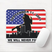 Feuerwehrmann-Entwurf der Vorlagen-9/11 Mousepad (Mit Mouse)