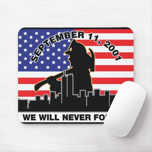 Feuerwehrmann-Entwurf der Vorlagen-9/11 Mousepad (Mit Mouse)